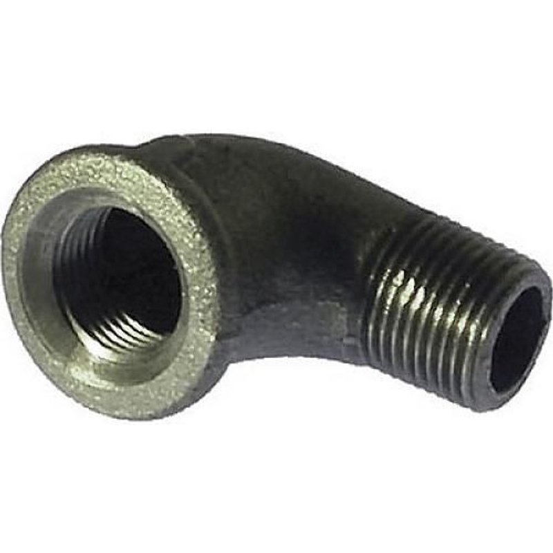 Coude fonte 90° mâle / femelle - filetage 26/34 noir CODITAL