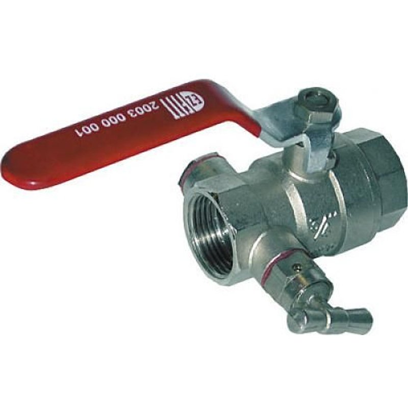 Vanne boisseau sphérique - manette et purge - passage intégral - FF 33x42 EZFITT