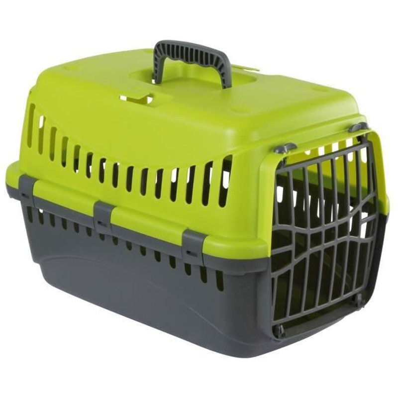 Kerbl Box De Transport Expedition Pour Chien - 48x32x32cm - Vert Et Gris Foncé