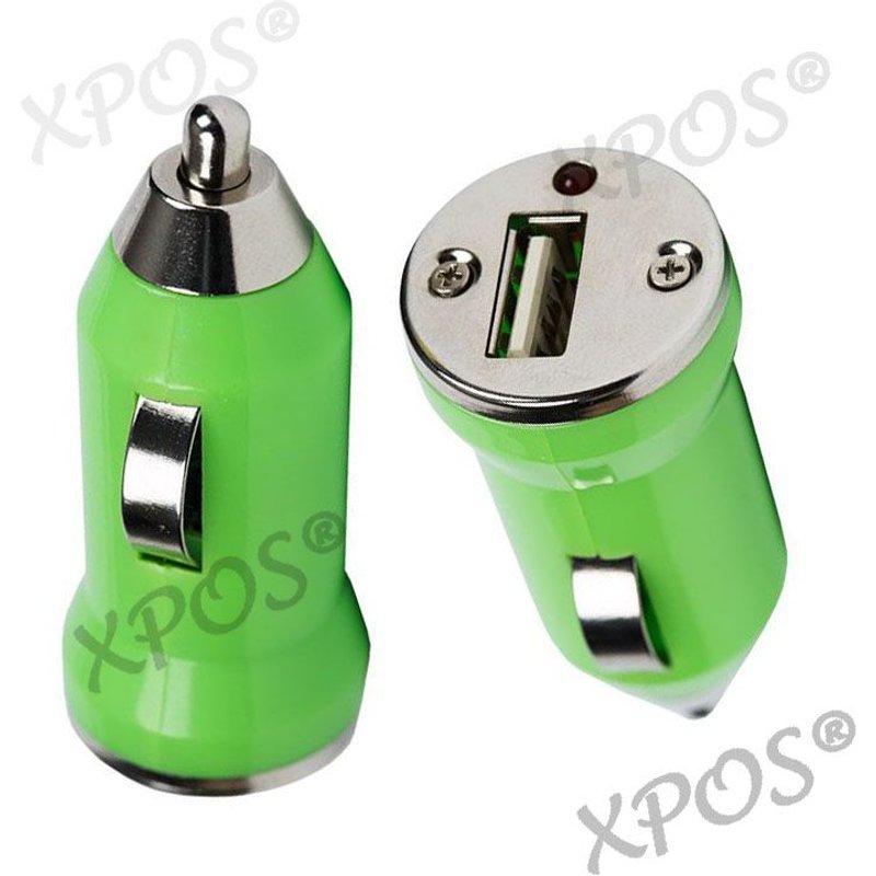 Pack De 1 Apple Iphone 3gs (8 Go) : Chargeur Voiture Adaptateur Allume Cigare Usb Vert Pour Apple Iphone 3gs (8 Go) Newc®