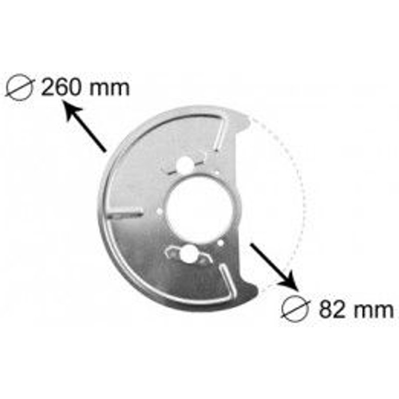Protection Disque De Freins Avant Gauche Pour Volkswagen T3 De 1986 A 1992