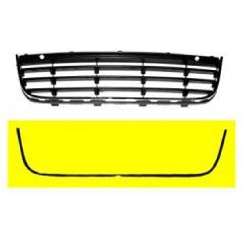 Grille Prise D'air Inferieur Chromée Pour Volkswagen Jetta De 2007 A 2009