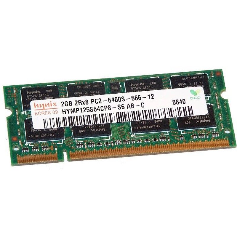 2Go RAM PC Portable SODIMM HYNIX HYMP125S64CP8-S6 AB-C DDR2 PC2-6400S 800MHz CL6