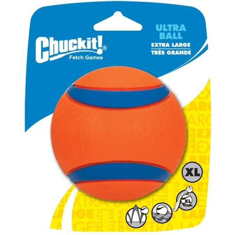 Chuckit! Balle Ultra Durable 1-Pk Xl En Caoutchouc Ø 9cm - Pour Chien
