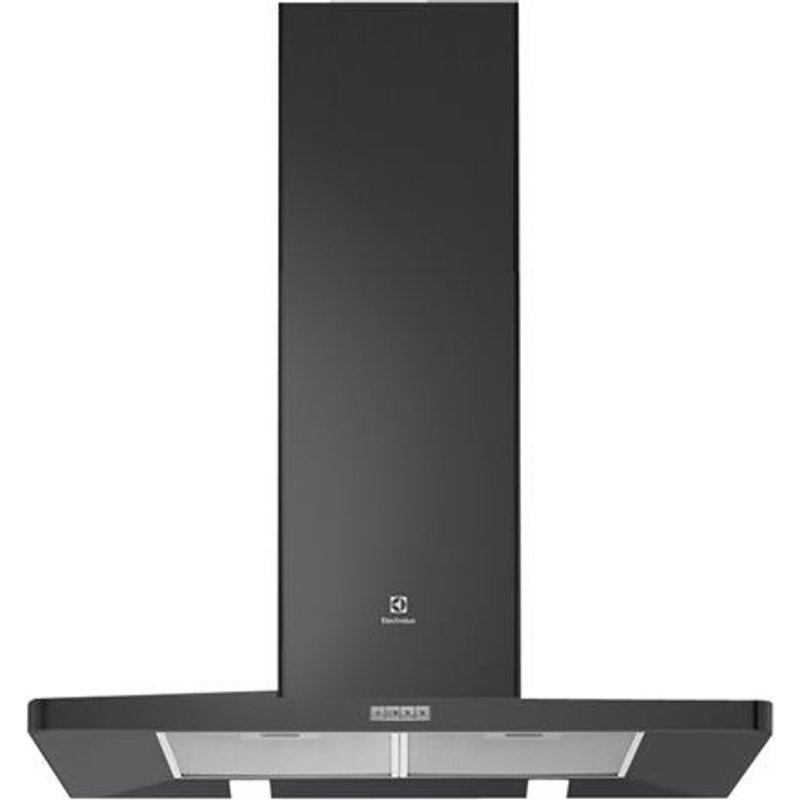 Electrolux EFF90462OK - Hotte - hotte décorative - largeur : 89.8 cm - profondeur : 50 cm - evacuation & recyclage - noir