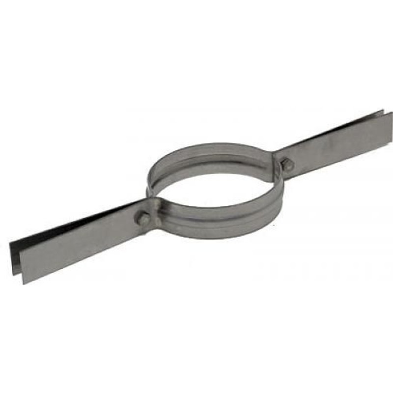 Collier inox pour tubage flexible - diamètre 155 x 161 mm TEN