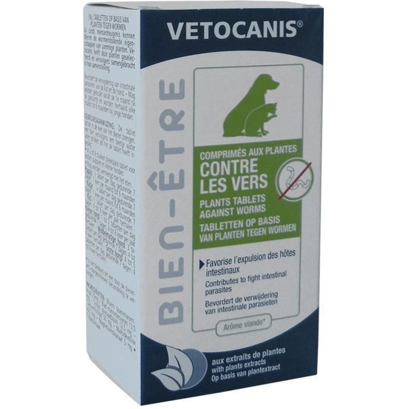 Vetocanis Comprimés Contre Les Vers - Pour Chien Et Chat