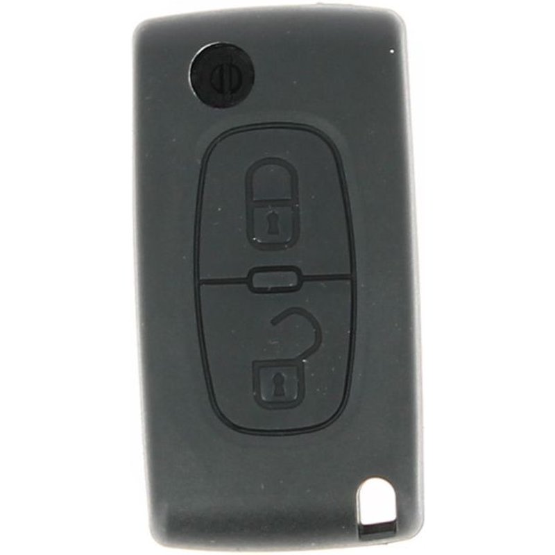 Coque De Clé Adaptable Peugeot, Citroën 2 Boutons Sans Lame Klemax Référence: Psa2087