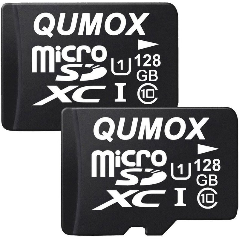 2 PCS QUMOX 128 Go Micro SD SDXC UHS-I - Classe 10