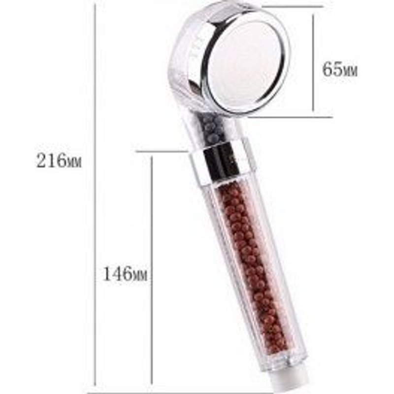 Pommeau de douche Spa aux 2 céramiques ions négatifs