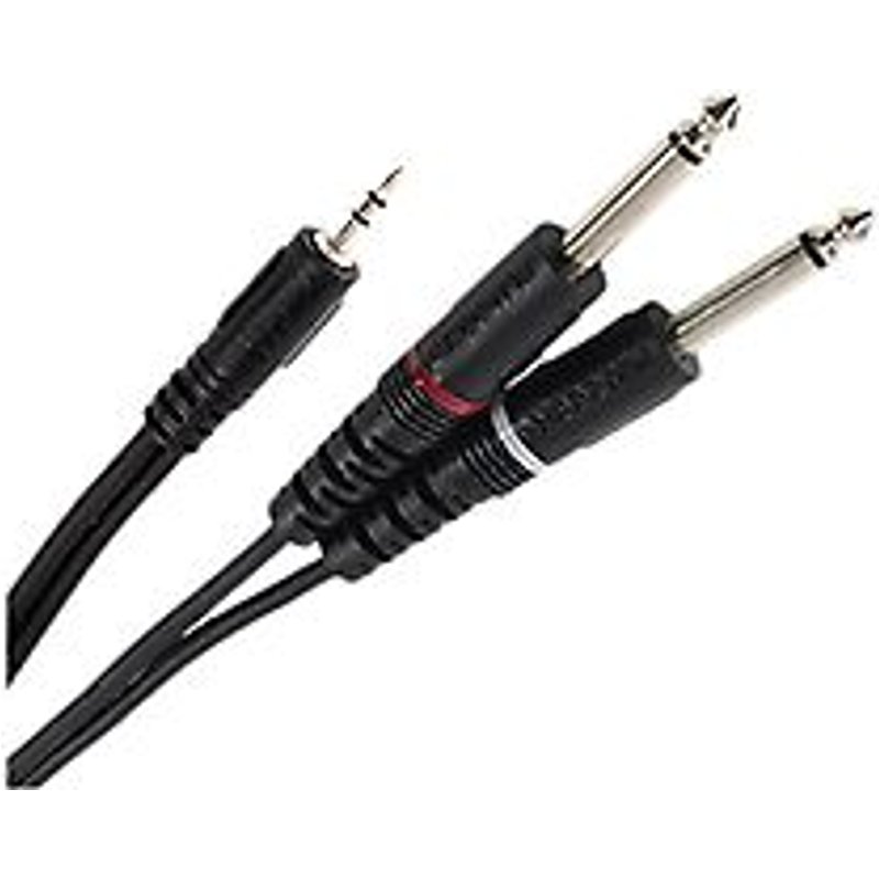 Câble Y Mini Jack Mâle Stéréo - Jack Mâle Mono 0.60m Easy