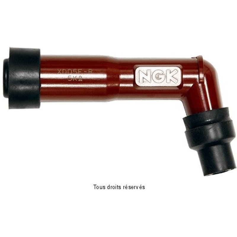 Ngk - Capuchon Antiparasite Bordeau Ø10/12mm Avec Douille