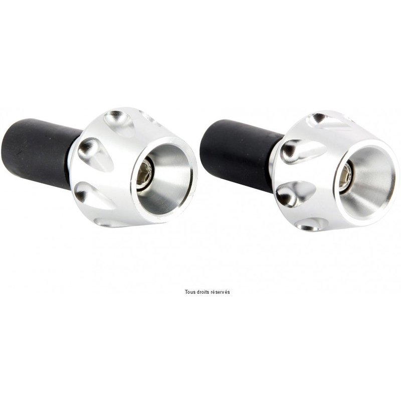 Embouts de guidons Torpille Ã13 Ã 17mm alu