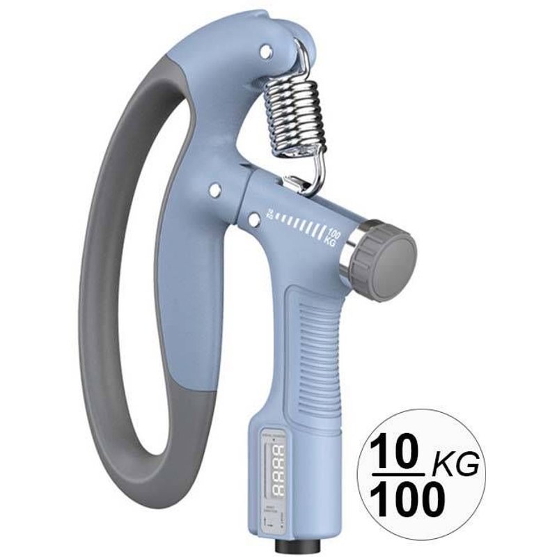 Pince De Musculation À Résistance Réglable De 10 À 100 Kgs Avec Compteur