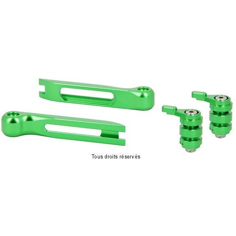 Embouts et molettes de couleur pour kit levier Sifam vert