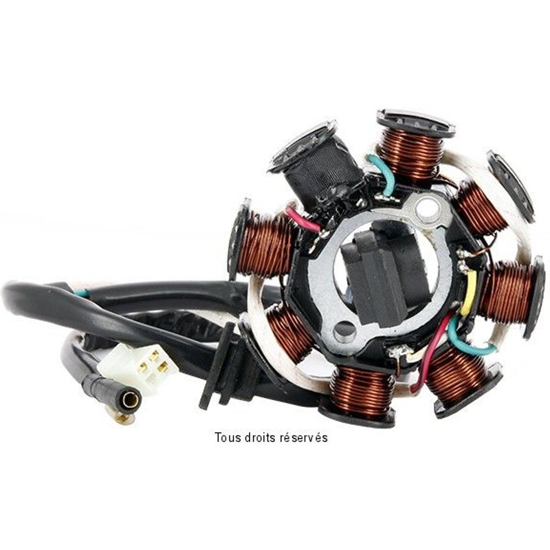 Stator d'allumage Sifam scooter chinois moteur GY6 125 8 pôles