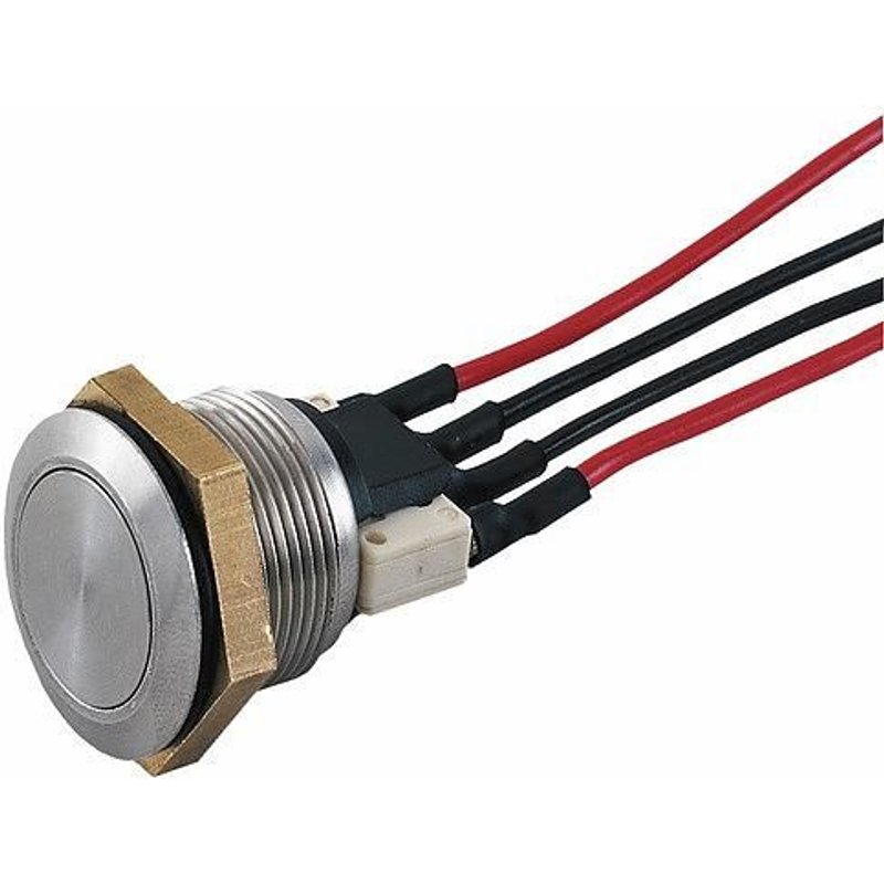 Bouton poussoir précablé en inox pour ventouse électromagnétique CDVI