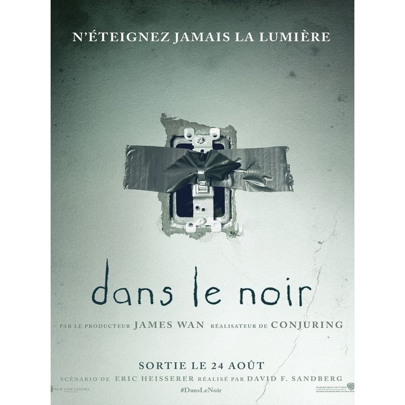 Dans Le Noir /Lights Out - Véritable Pré-Affiche De Cinéma Roulée - Format 120x160 Cm - De David F. Sandberg Avec Teresa Palmer, Maria Bello, Alicia Vela-Bailey, Billy Burke, Emily Alyn Lind -2016