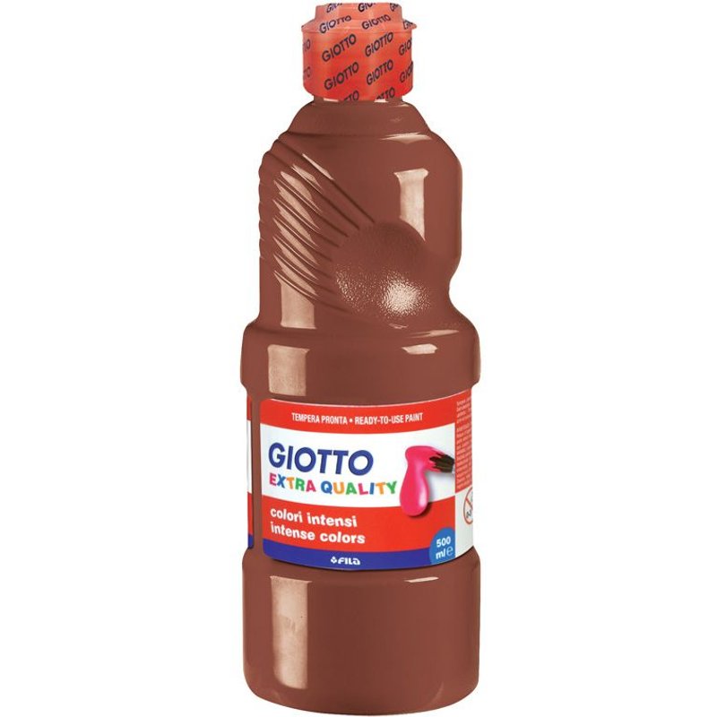Giotto Plakkaatverf 500ml Giotto Tempera Bruin