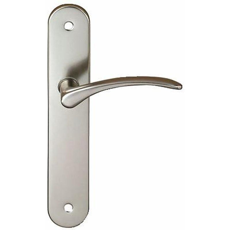 Poignées sur plaques clé I - acier nickelé mat - Diane CADAP