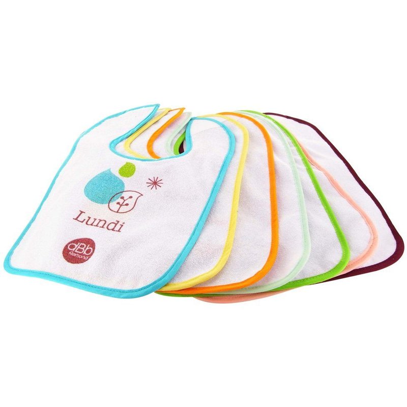 Lot De 7 Bavoirs 24 X 34 Cm - Dbb Remond