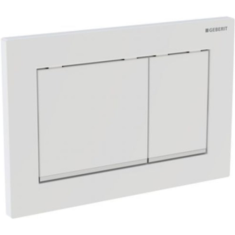 PLAQUE DE DECLENCHEMENT MECANIQUE POUR WC GAMME OMEGA30 COLORIS BLANC GEBERIT