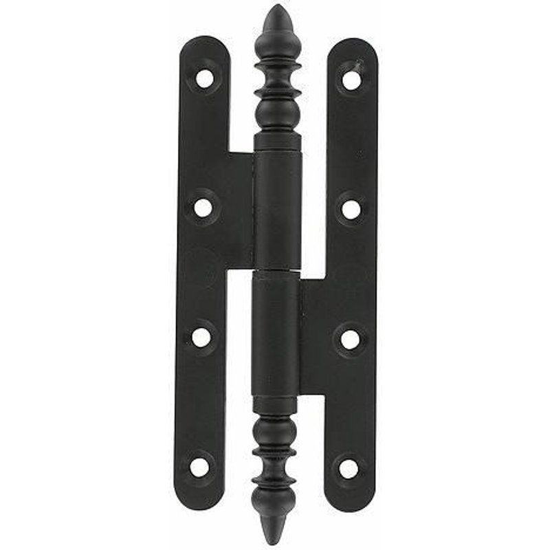 Paumelle à vase rustique - porte bois - vieux laiton - 110x55 - gauche QUESDEVILLE