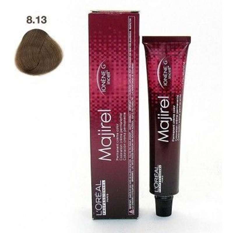 Coloration Majirel N°8.13 Blond Clair Cendré Doré 50ml