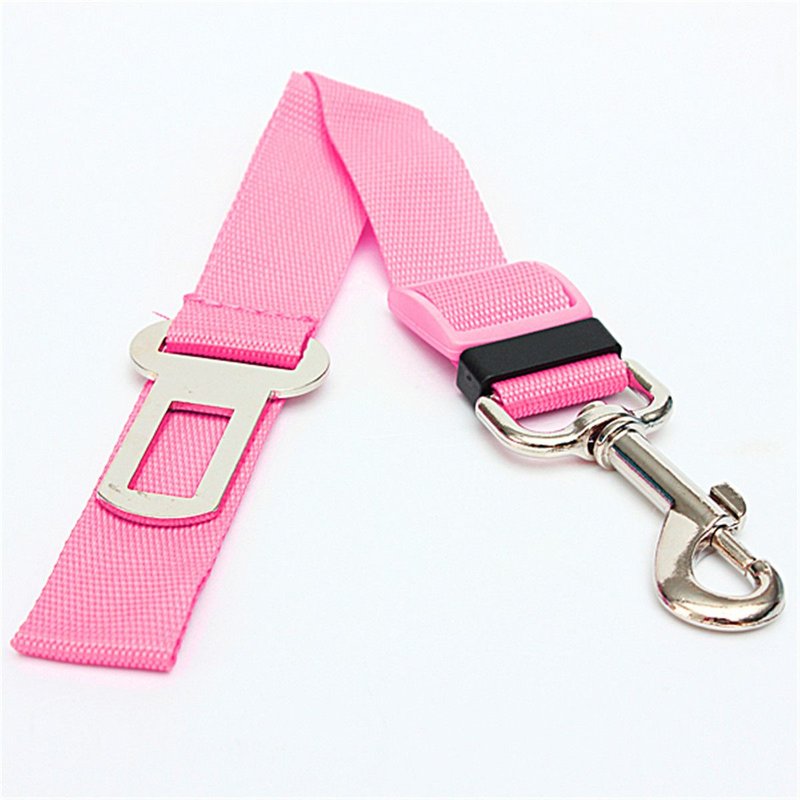 Réglable Ceinture Sangle Harnais De Sécurité Pr Chien Chat Animaux Voiture Neuf Rose
