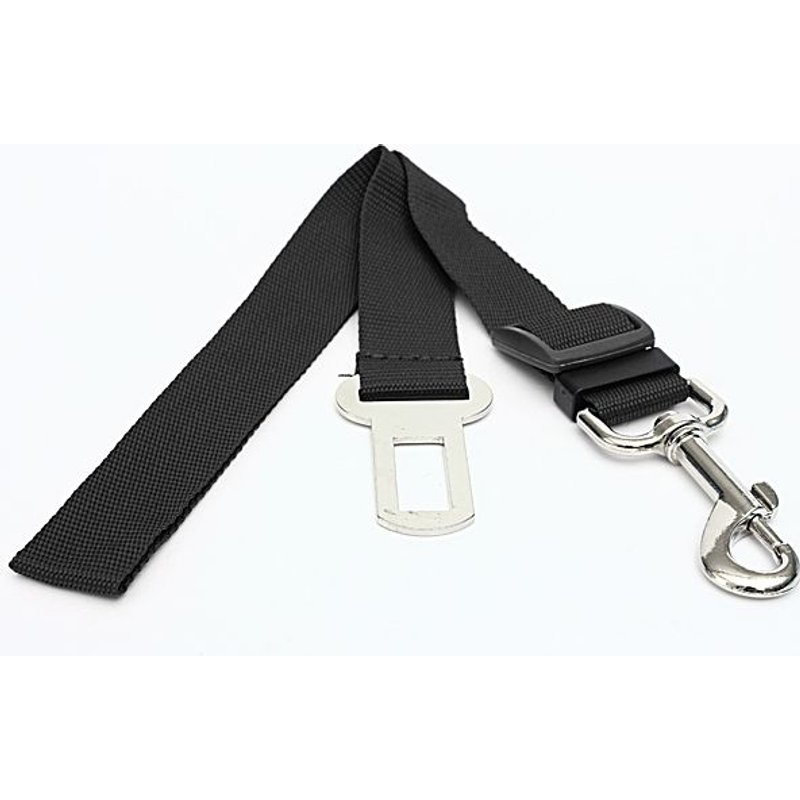 Réglable Ceinture Sangle Harnais De Sécurité Pr Chien Chat Animaux Voiture Neuf Noir