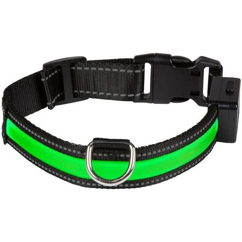 Eyenimal Collier Lumineux Light Collar Usb Rechargeable S - Vert - Pour Chien