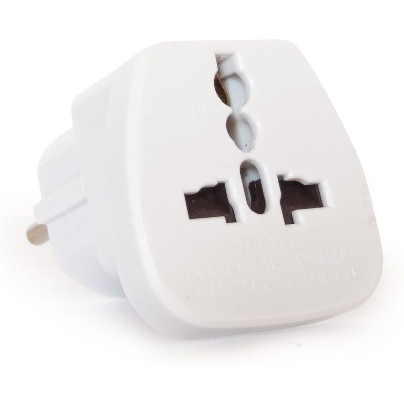 Adaptateur secteur universel de voyage - Blanc