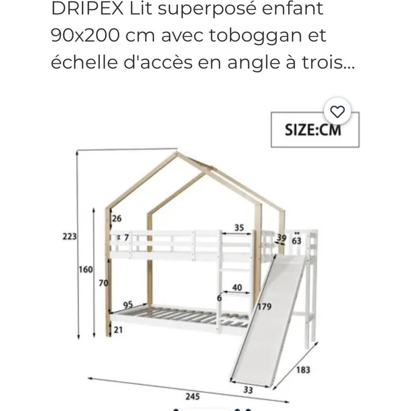 Lit Superposé Avec Toboggan