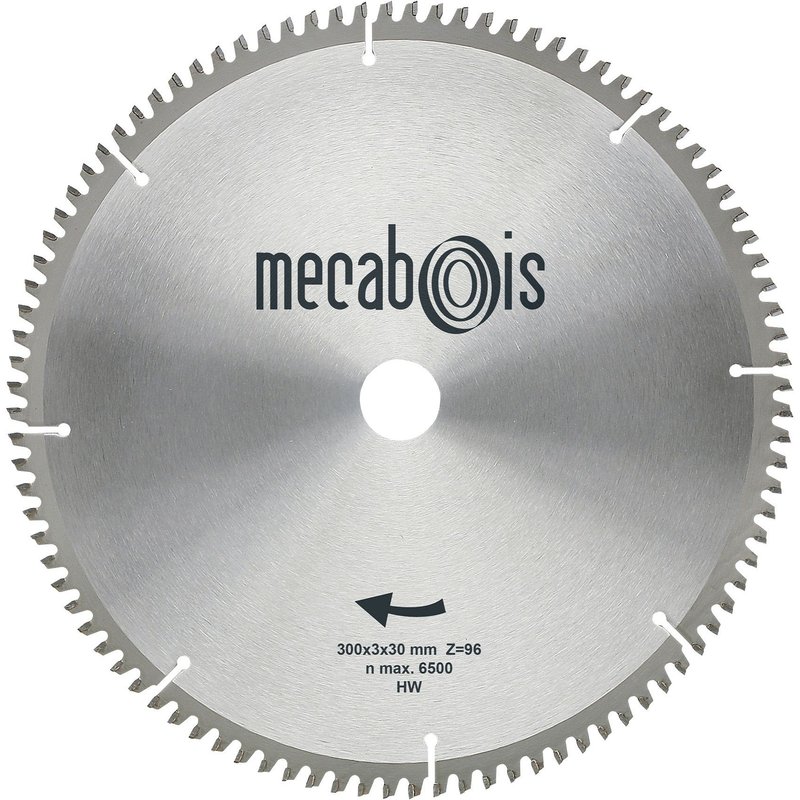 LAME CIRCULAIRE CARBURE 250X30 80DT EPAISSEUR 2,6 POUR ALU