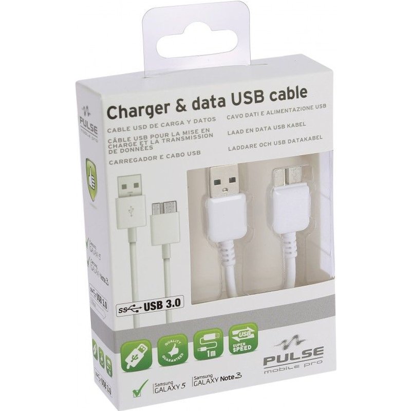 Câble USB Samsung Galaxy 5 / Note 3 - 100 cm -