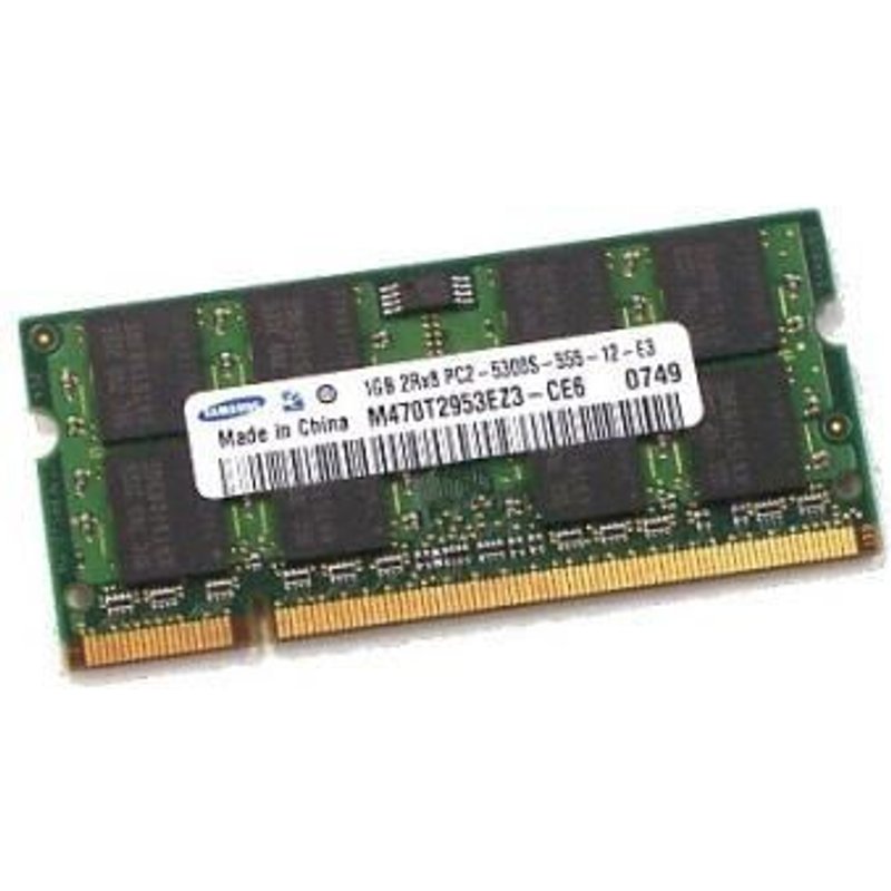 RAM PC Portable SODIMM M470T2953EZ3-CE6 DDR2 667Mhz 1Go PC2-5300S CL5