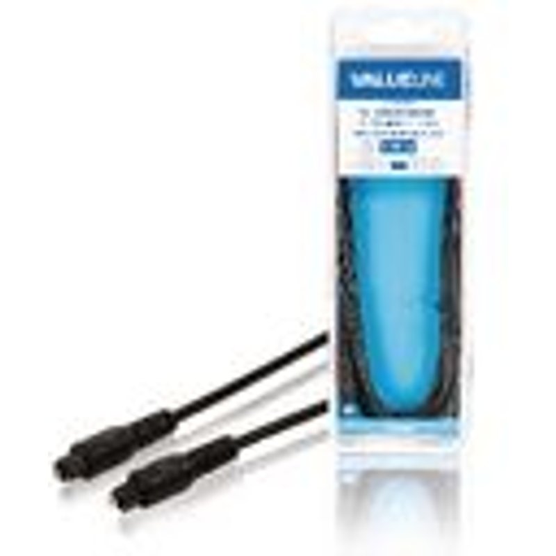 Câble audio numérique Toslink mâle vers Toslink mâle 2,00 m noir