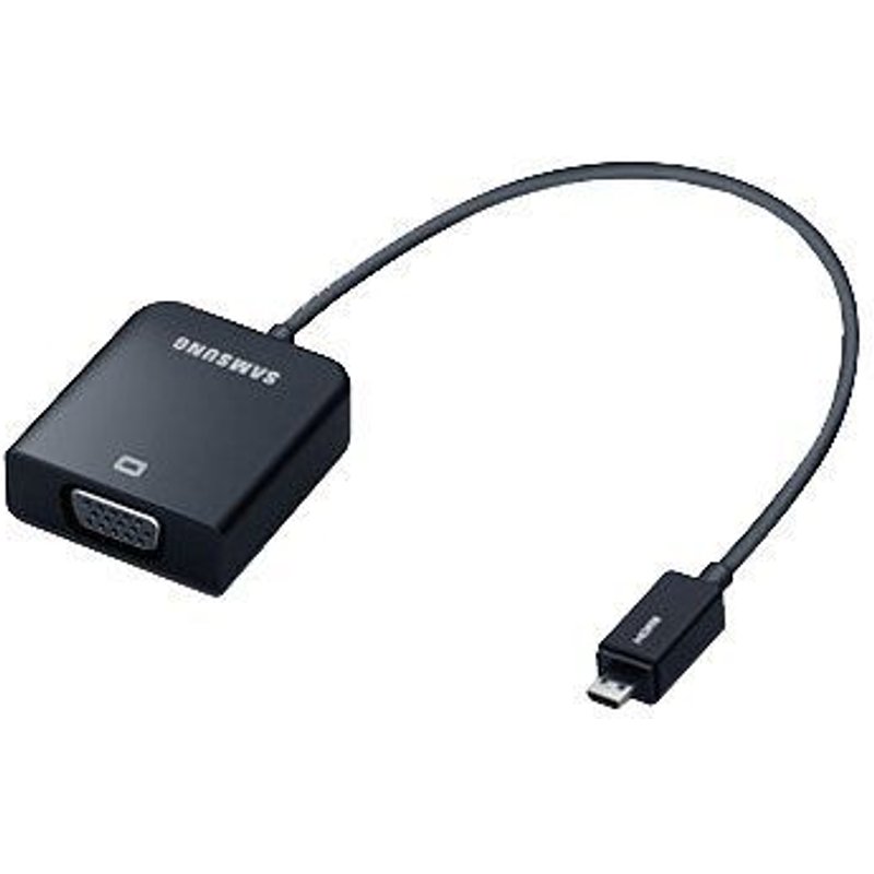 Samsung AA-AH2NMHB - Adaptateur vidéo - 19 pin micro HDMI Type D mâle pour HD-15 (VGA) femelle - 20 cm - noir - pour ATIV Smart PC, Smart PC Pro, Smart PC Pro 700; ATIV Book 9; ATIV Tab 5, 7;...