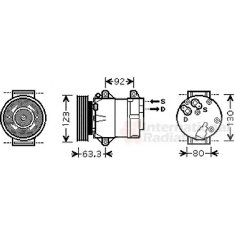 Compresseur, Climatisation Renault Grand Scénic Ii De 05/2005 À 01/2009