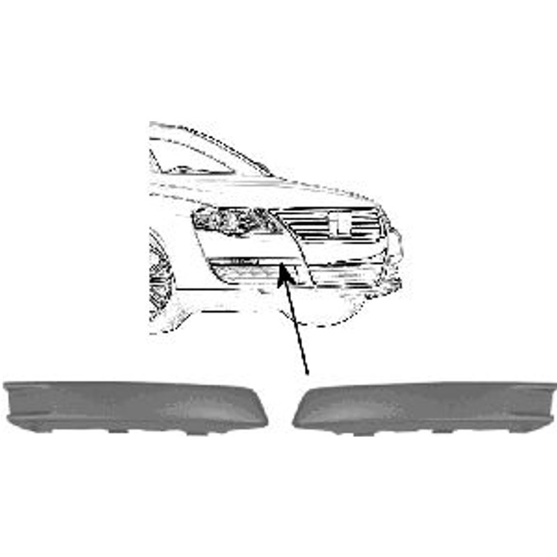 Enjoliveur, Pare-Chocs Avant Gauche Vw Passat De 05/2007 À 07/2010