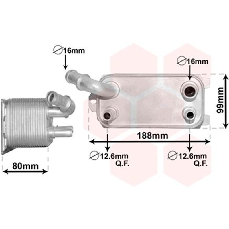 Radiateur D'huile Volvo S80 Ii De 03/2006 À Aujourd'hui