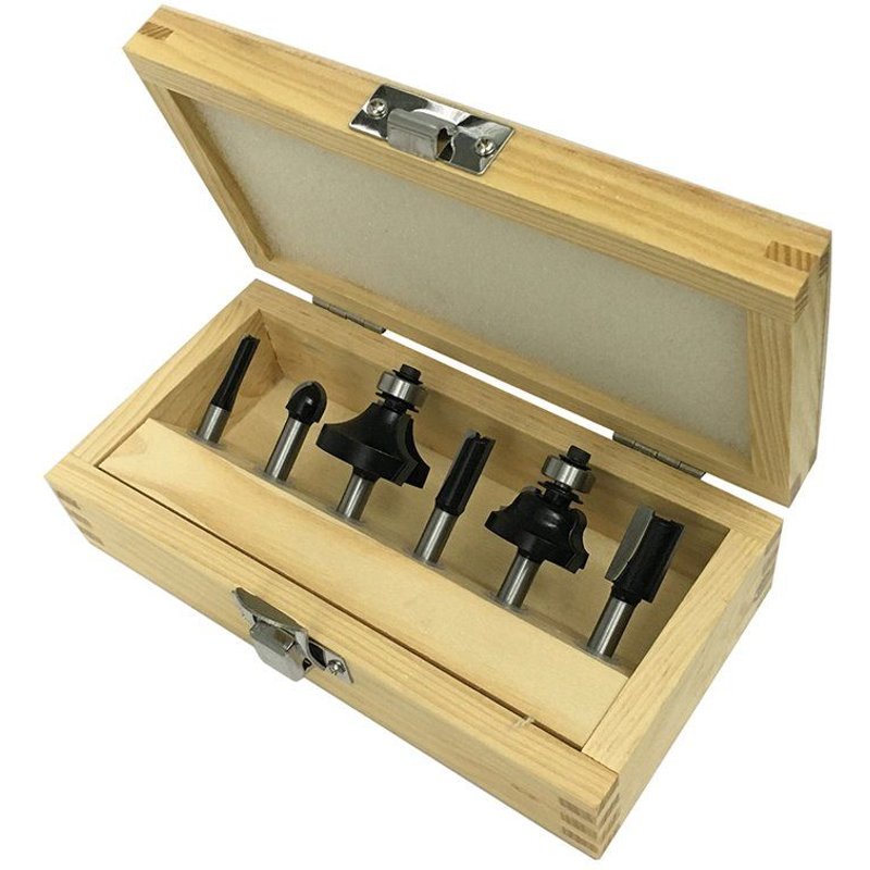 Coffret de démarrage pour défonceuse 1/4", 6 pcs - 6 pcs