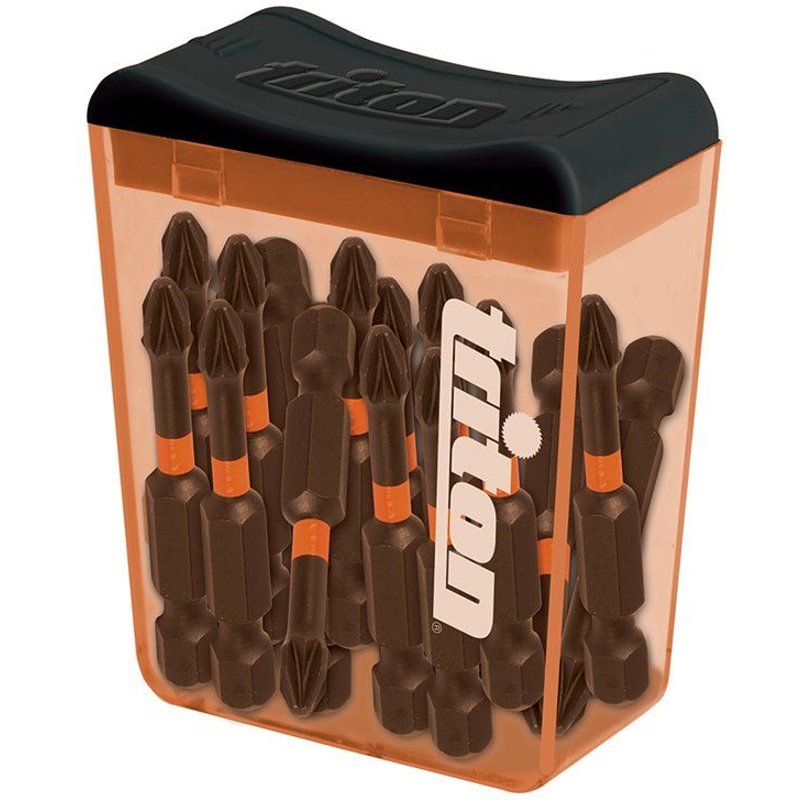 Lot de 15 embouts de vissage impact Pozidriv - PZ2 - 50 mm