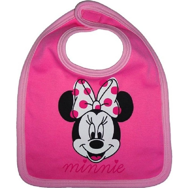 Bavoir Mickey Ou Minnie Disney 100% Coton