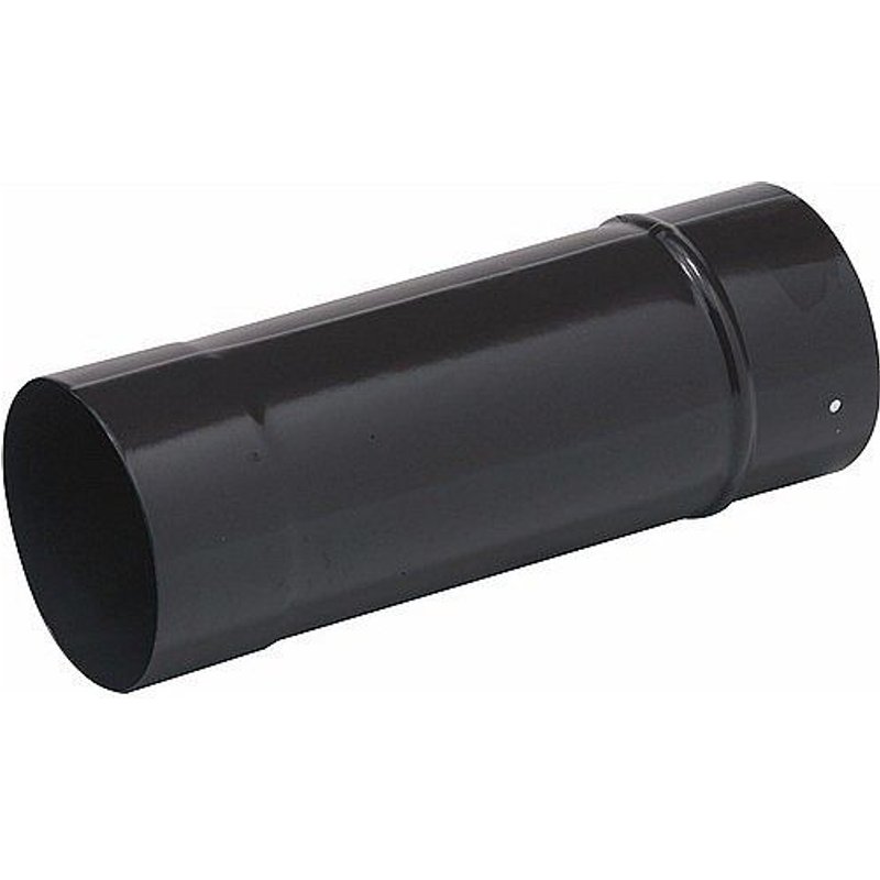 Tuyau acier émail noir mat - longueur 50 cm - diamètre 150 mm TEN
