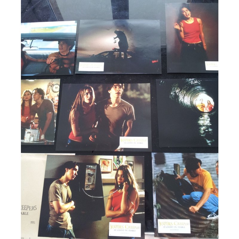Jeu De 8 Photos D'exploitation Cinématographique Jeepers Creepers, Le Chant Du Diable De Victor Salva Avec Gina Philips, Justin Long, 21*27,5 Cm 2001