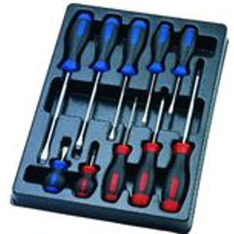 Thermoformé de tournevis à fente et PHILLIPS - 10 pièces - 931110MR