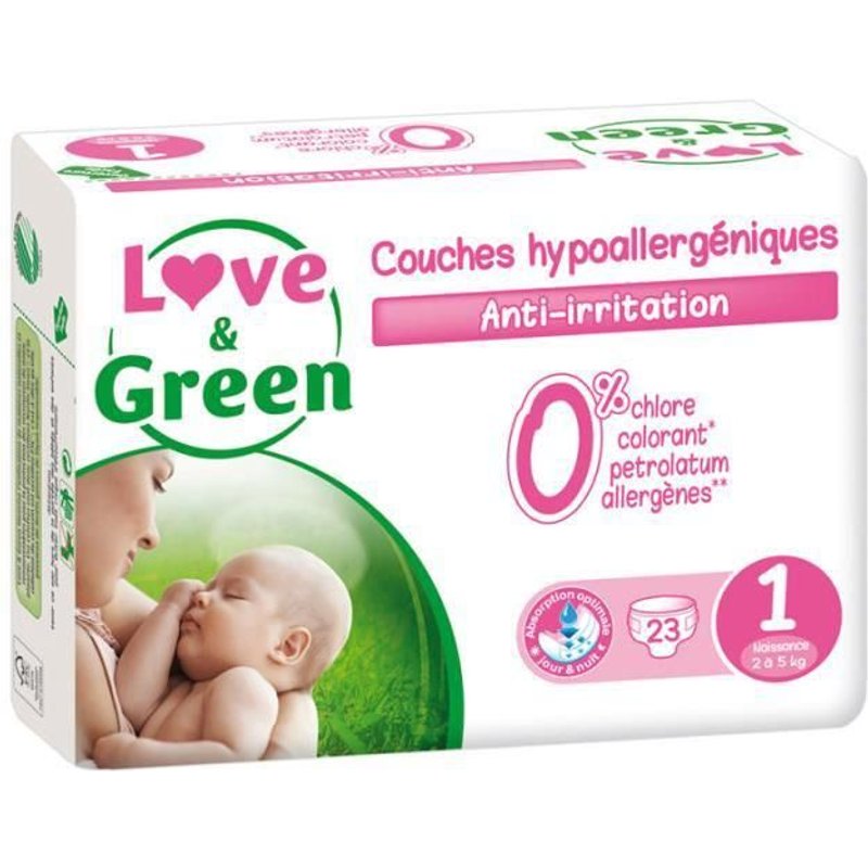Love & Green - Couches Ecologiques Hypoallergéniques 0% T1 X23