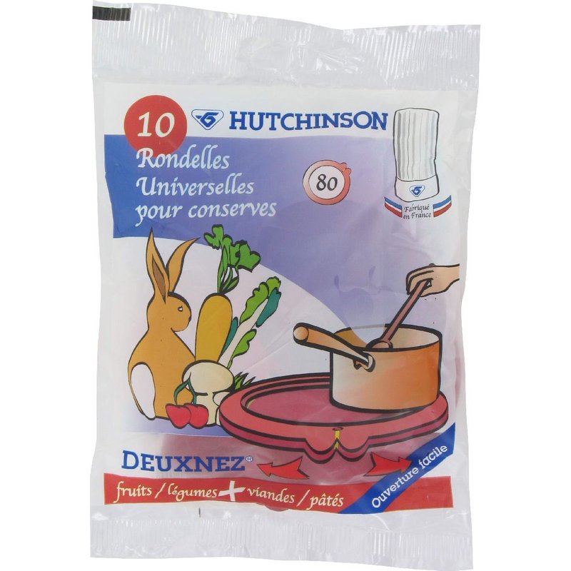 Rondelle universelle 2 nez pour bocaux - Lot de 10