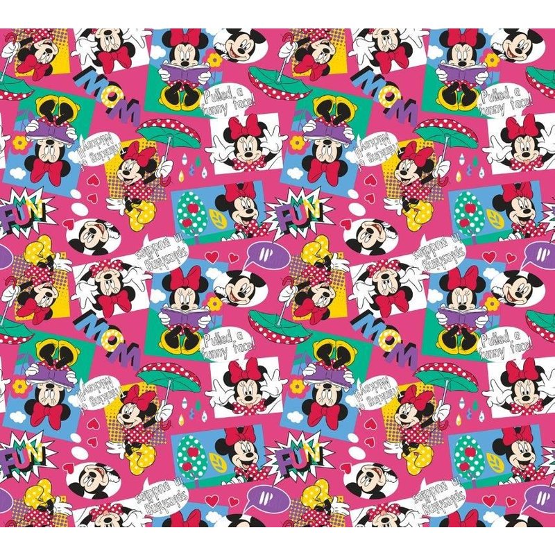 Disney Minnie Et Mickey -Set De 2 Rideaux Pour Chambre Enfant -180 X 160 Cm (2x 90x160cm)